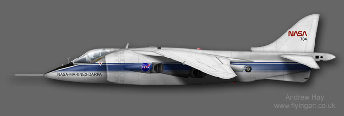 Harrier YAV-8 704 NASA